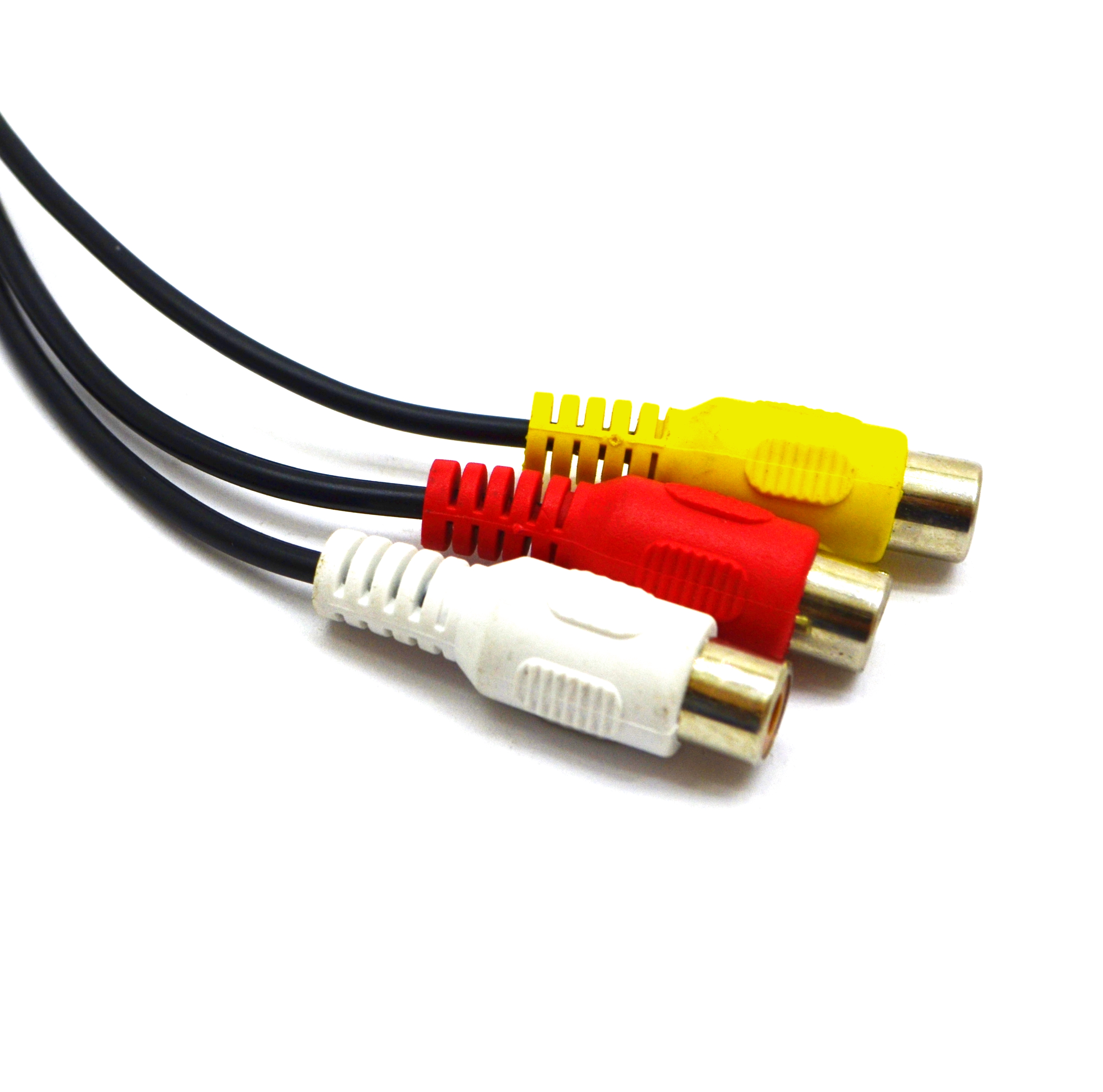 Cabo Adaptador P3 3 Rca Av Femea 15cm 