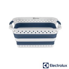 CESTO DOBRÁVEL MULTIUSO ELECTROLUX | 40 LITROS | COR: BRANCO - AZUL | A21838801 